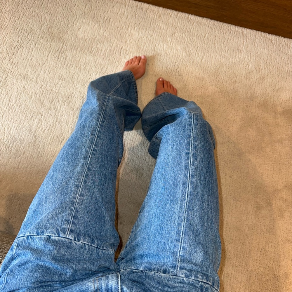 SLVRLAKE Blue Wide Leg Pants